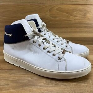 DIOR Homme High Top Mens FLAWED 13 E White Leather Sneakers
